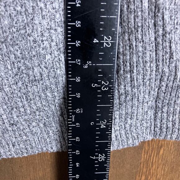 Tropik Womens Sweater Charcoal Ribbed Boat Neck Long Sleeve Knit Stretch Large - Picture 9 of 12